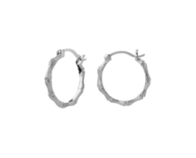 Karen Walker - Wild Things Bamboo Hoops Sterling Silver