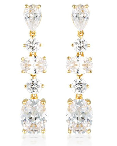 Georgini - Iconic Bridal Christina Earrings Gold