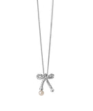 Karen Walker Love Knot Necklace Silver