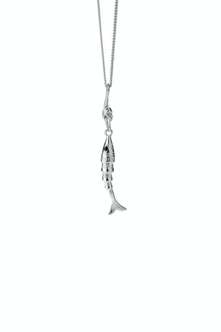 Karen Walker Lure Fish Necklace- Silver