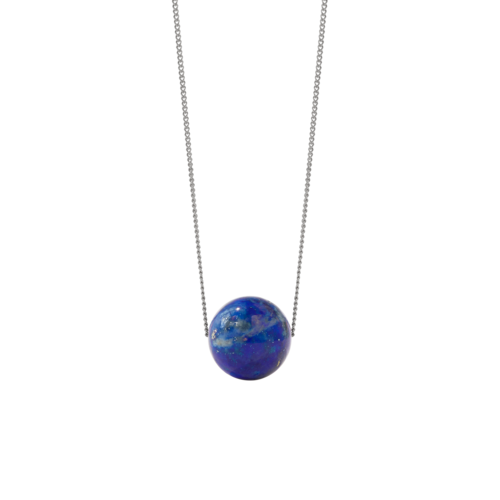 Meadowlark - Maya Necklace Large Sterling Silver With Blue Lapis on a 45cm chain