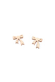 Karen Walker Mini Bow Studs - 9ct Rose Gold