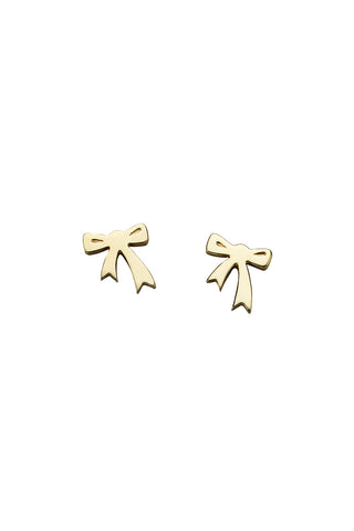 Karen Walker Mini Bow Studs - 9ct Gold