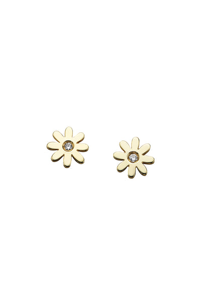 Karen Walker Mini Daisy Studs - 9ct Gold, Diamond