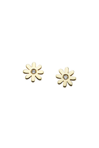 Karen Walker Mini Daisy Studs - 9ct Gold, Diamond