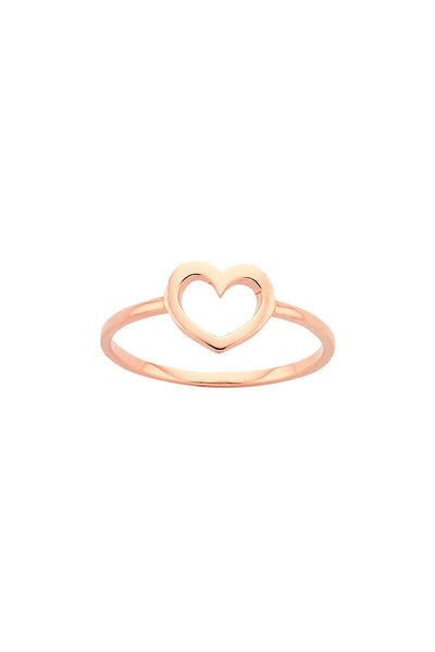 Karen Walker Mini Heart Ring - 9ct Rose Gold