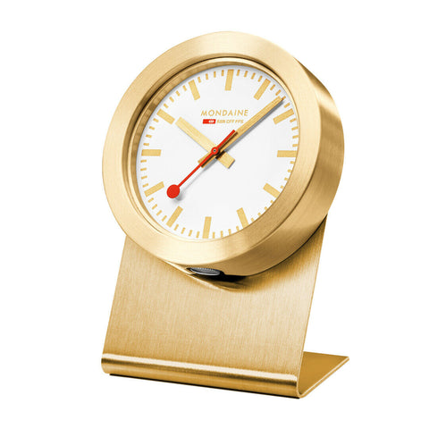 Mondaine - Magnet Travel Clock Brushed Gold