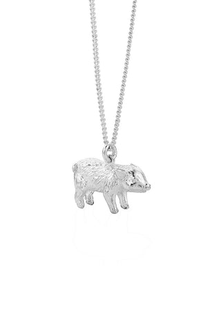 Karen Walker - Pig Necklace Silver