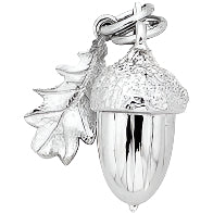 Karen Walker Acorn Charm - Silver