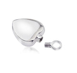 LIFE CYCLE CREMATION PENDANT - 925 SILVER FLAT HEART