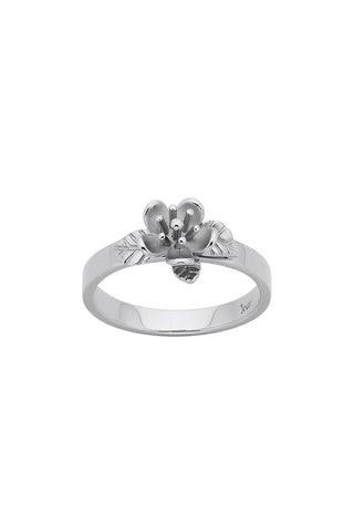 Karen Walker Botanical Flower Ring - Silver