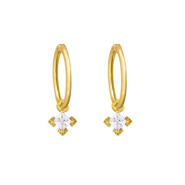 Lindi Kingi - Embellishment Sleeper Earrings Gold Plated