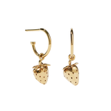 Meadowlark - Strawberry Signature Hoops - Gold Plated