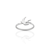 Meadowlark Swallow Stacker Ring - Sterling Silver