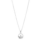 Najo - Silver Leaf Circle Necklace