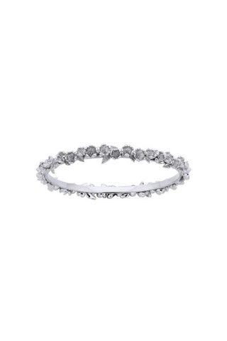 Karen Walker Botanical Wreath Bangle - Silver, 60mm